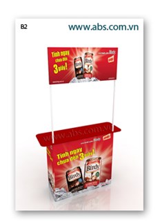 B2 - Booth có cây chống