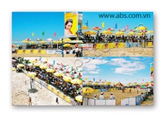 Bộ quảng cáo cho event (Bóng chuyền bãi biển)