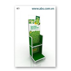 Kệ sắt lắp ráp trưng bày góc