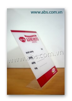 Tent card chất liệu mica